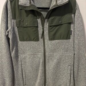 Columbia Heather Gray and Olive Jacket